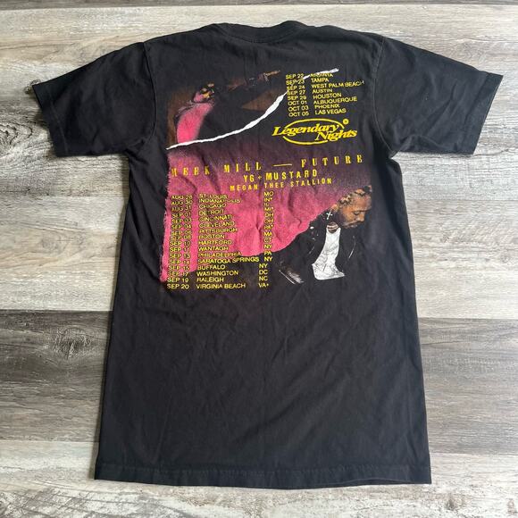 2019 Meek Mill X Future X Meg Thee Stallion Rap concert tour t-shirt legendary - Picture 5 of 7